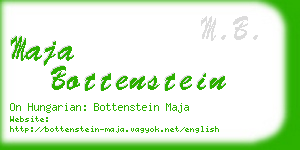 maja bottenstein business card